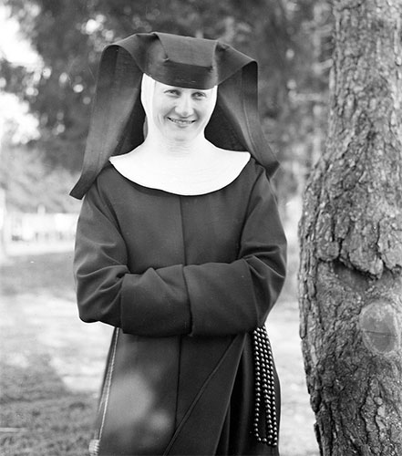 Sister M.I. Hummel smiling